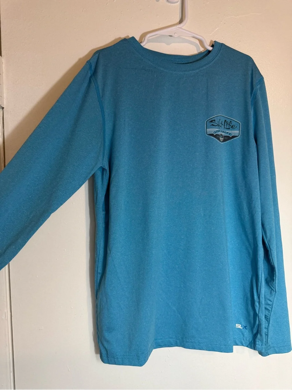 Salt Life Teal Long Sleeve Performance Tee